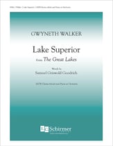 Lake Superior SATB choral sheet music cover